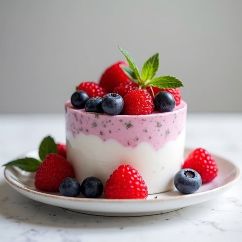 Creamy Fresh Berry Chia Pudding