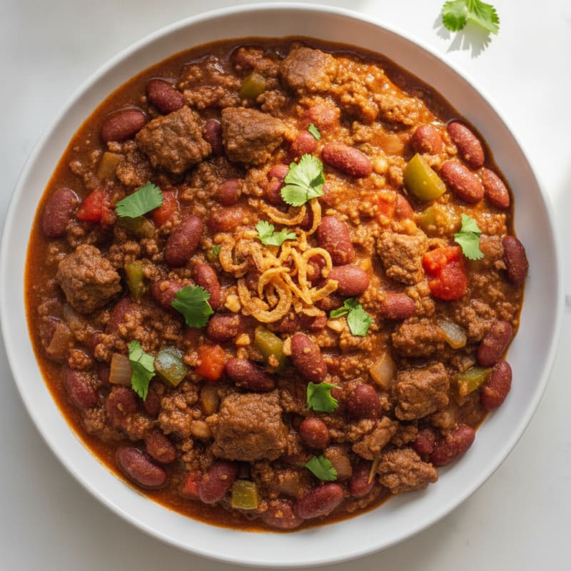 Hearty Slow Cooker Beef Chili
