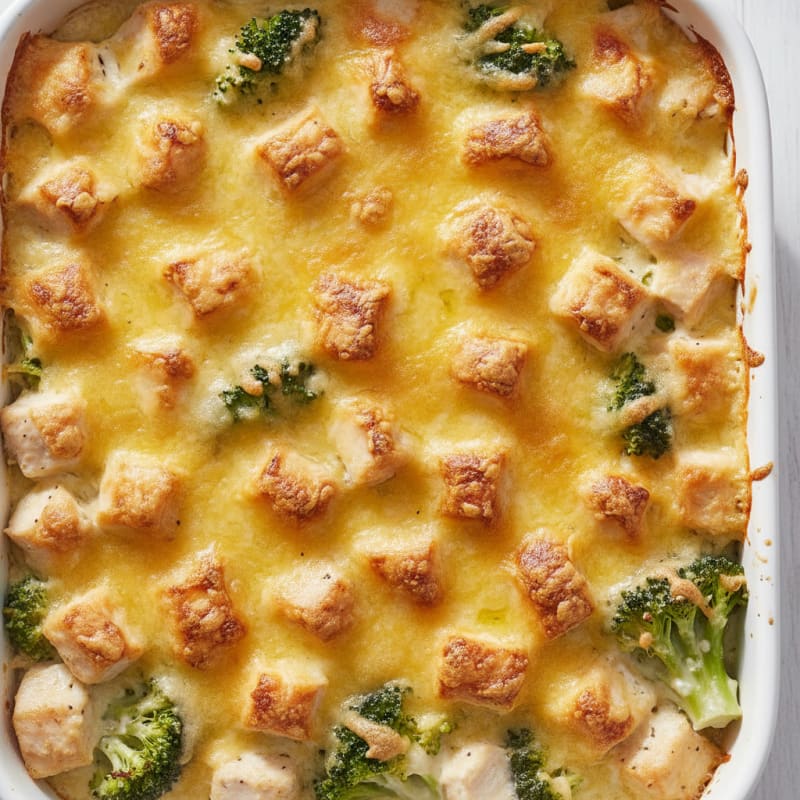 Cheesy Chicken and Broccoli Bake