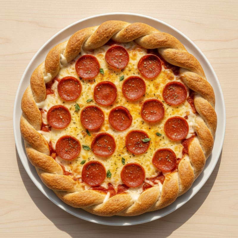 Stuffed Crust Pepperoni Pizza