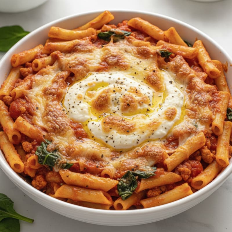 Classic Baked Ziti with Ricotta
