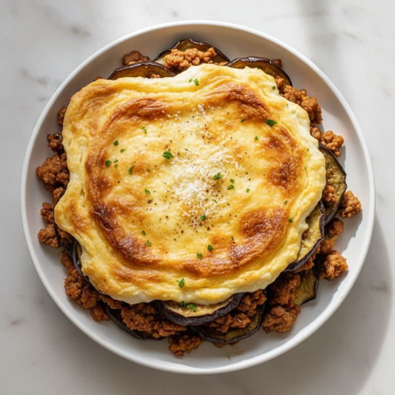 Classic Lamb Moussaka with Béchamel