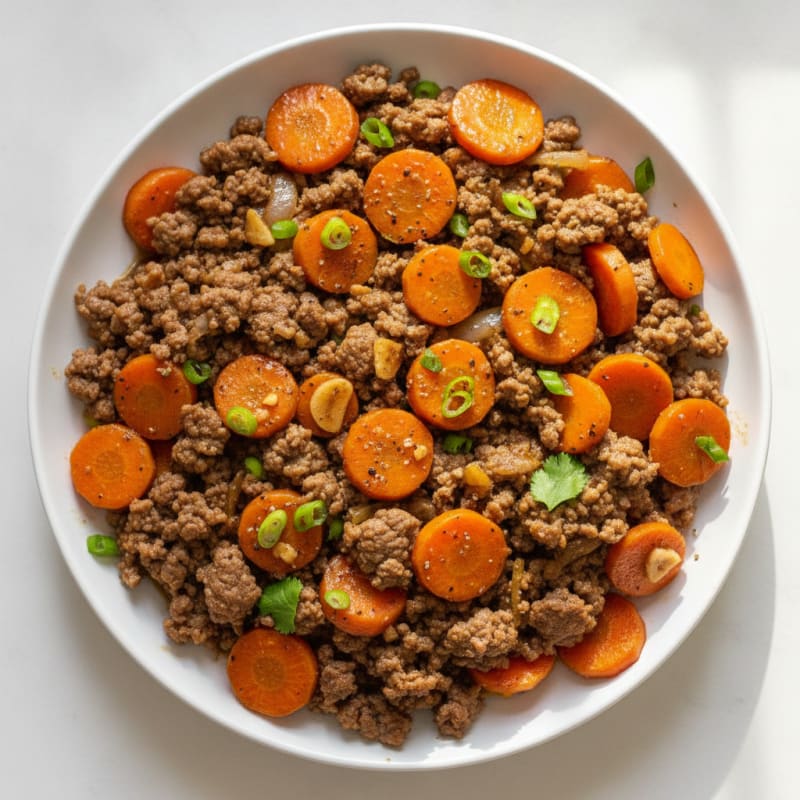 Cumin Beef and Carrot Skillet