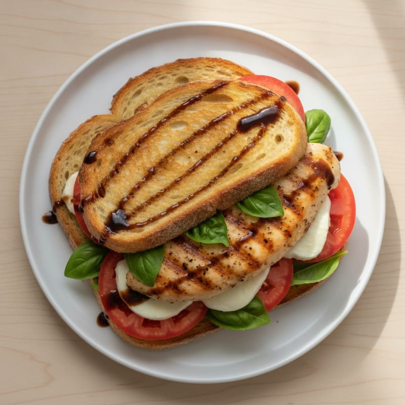 Balsamic Glazed Caprese Sandwich
