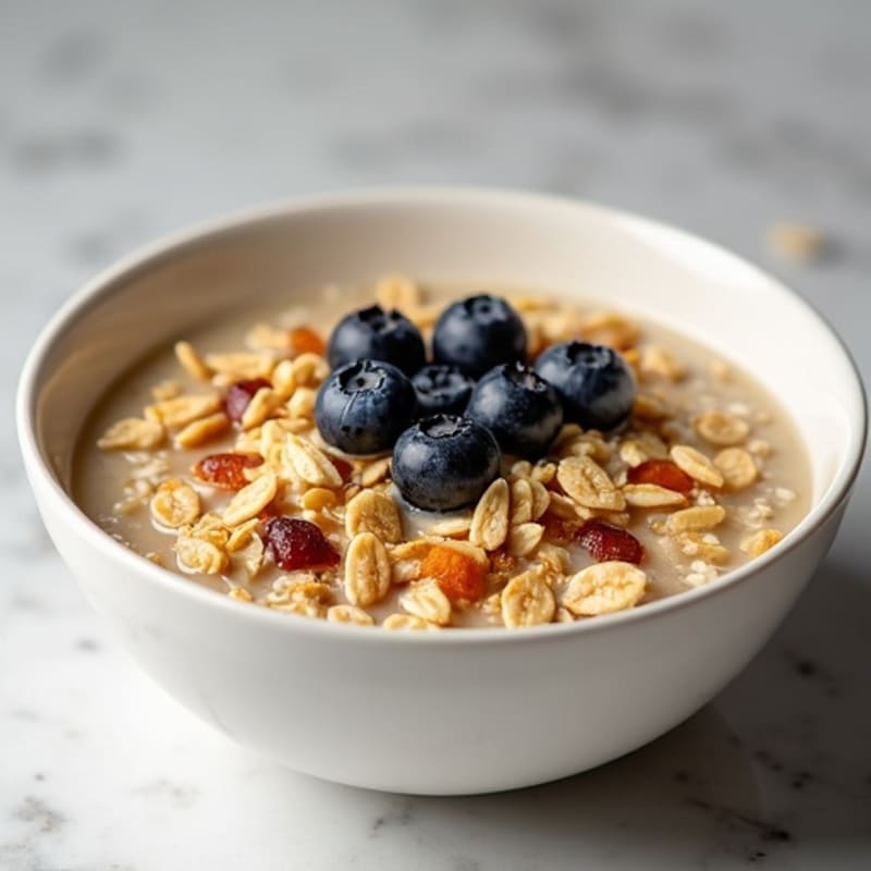 Protein-Packed Vanilla Almond Oatmeal Bowl