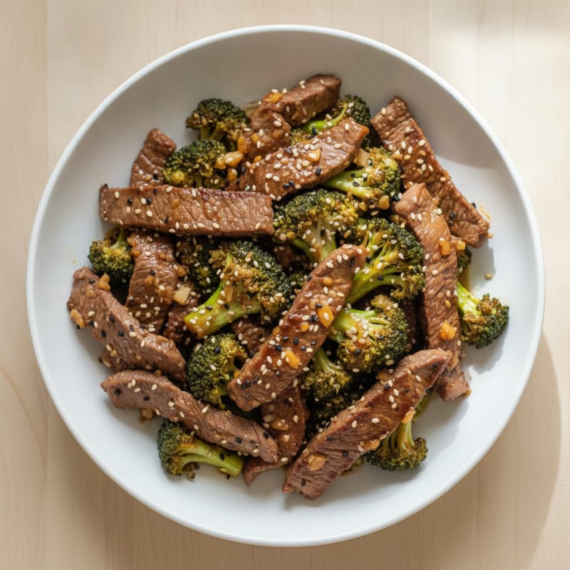 Sesame Beef & Broccoli Stir-Fry