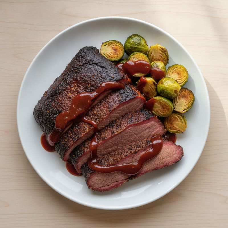 Slow-Smoked Texas Brisket with BBQ Glaze