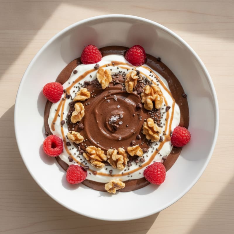 Chocolate Whey Protein Pudding Parfait