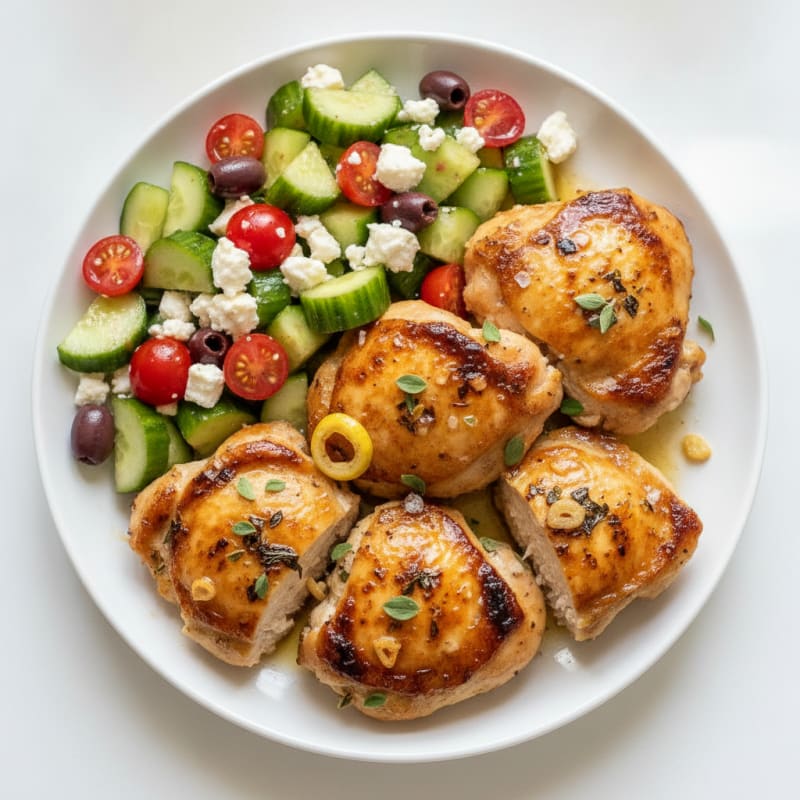 Lemon-Herb Greek Chicken Thighs