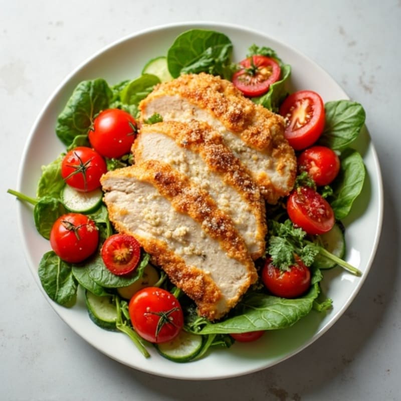Crispy Chicken and Fresh Veggie Italian Chopped Salad