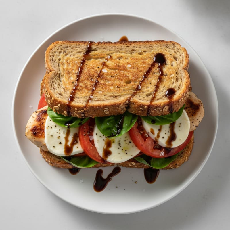 Grilled Balsamic Caprese Sandwich