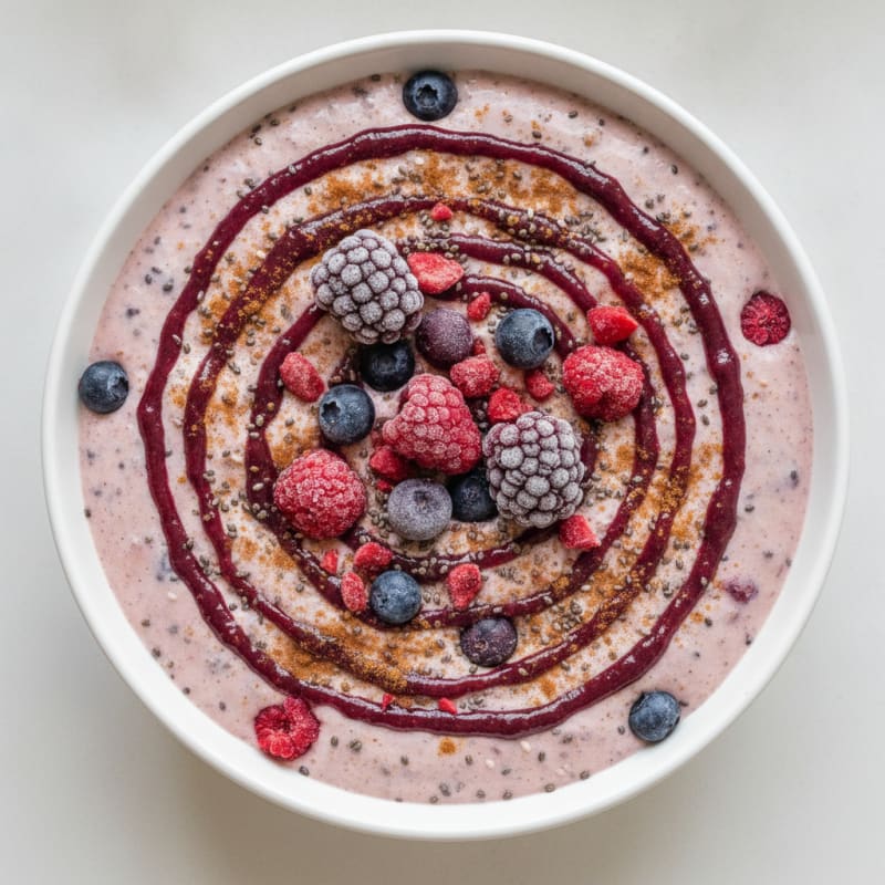 Berry Cottage Cheese Smoothie