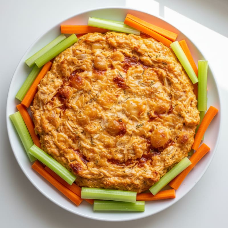 Baked Buffalo Chicken Dip with Ranch