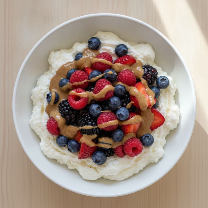 Silky Protein Yogurt with Mixed Berries