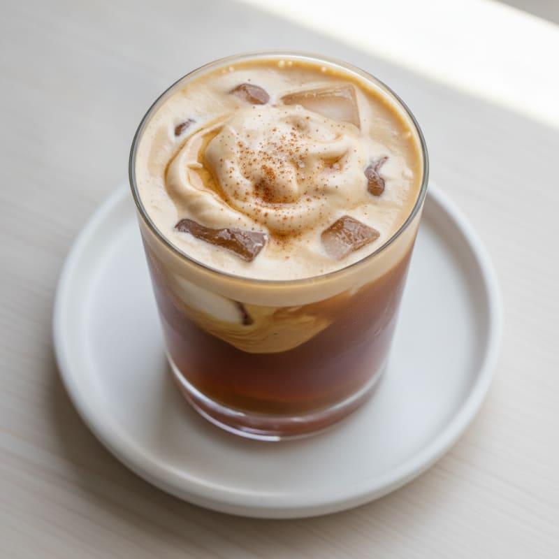 High-Protein Iced Coffee with Sweet Cream