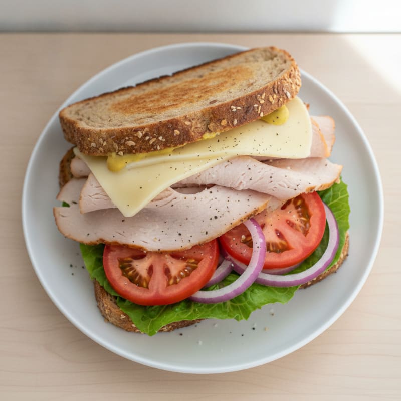 Classic Turkey and Provolone Sandwich