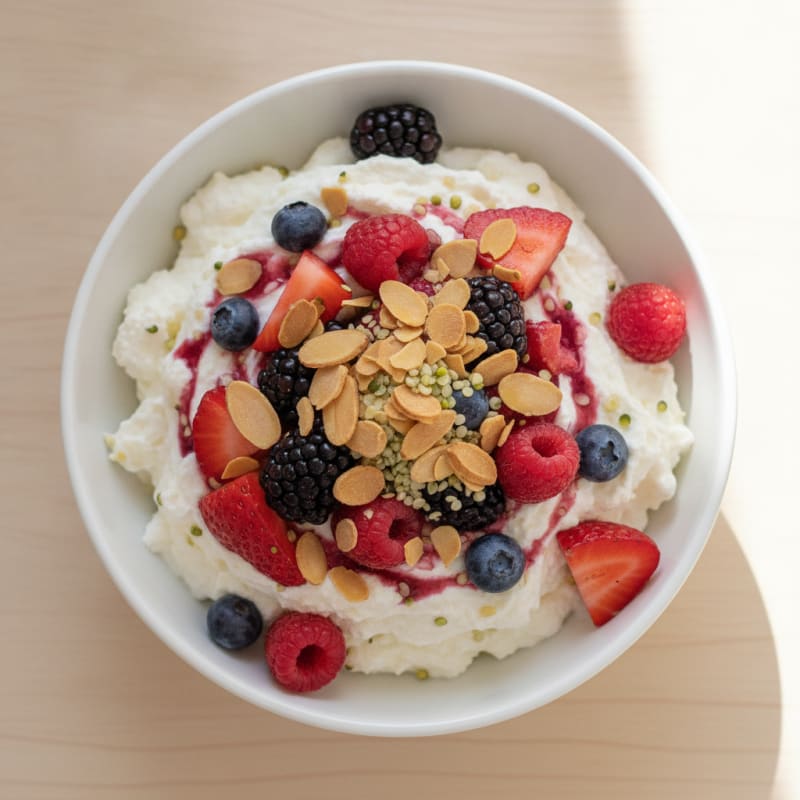 Creamy Protein Yogurt with Mixed Berries