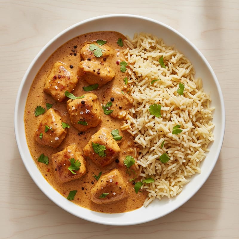Spiced Butter Chicken with Basmati Rice