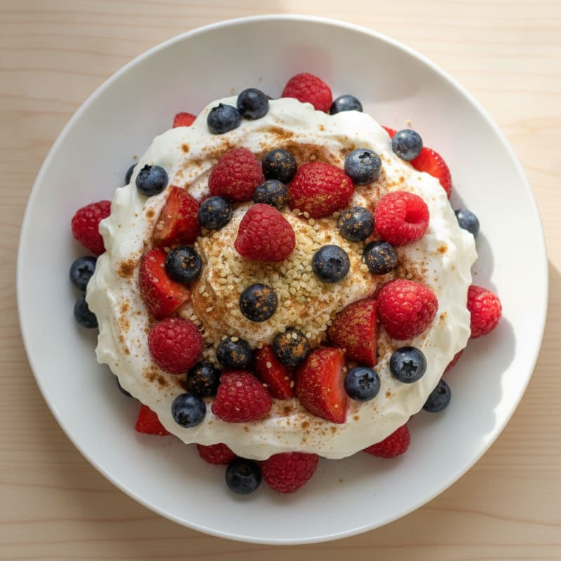 Creamy Greek Yogurt Protein Parfait with Mixed Berries