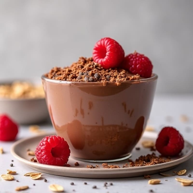 Silky Chocolate Protein Pudding with Greek Yogurt