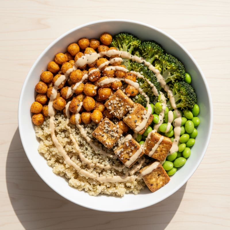 Roasted Chickpea and Veggie Power Bowl