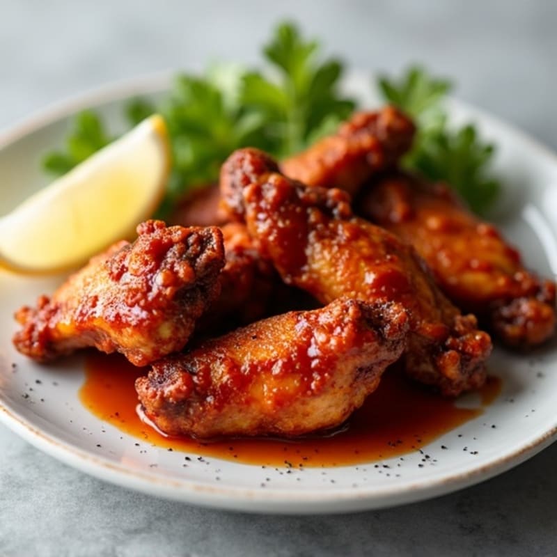 Crispy Spicy BBQ Chicken Wings