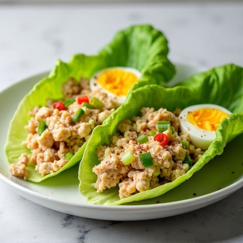 Spicy Tuna Fresh Lettuce Wraps