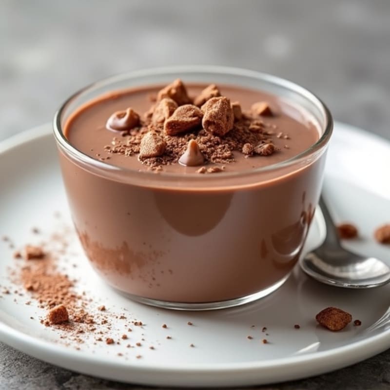 Silky Chocolate Protein Pudding with Greek Yogurt