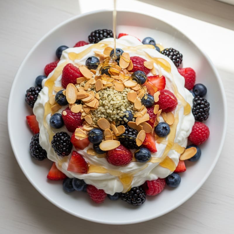 Creamy Greek Yogurt Protein Parfait with Mixed Berries