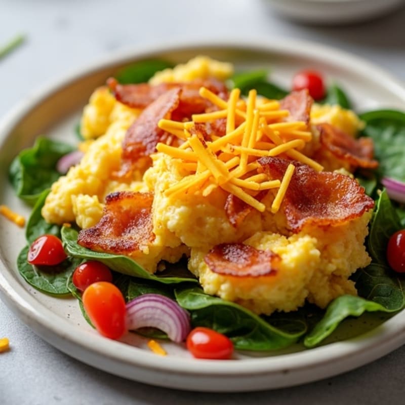 Crispy Turkey Bacon Breakfast Scramble