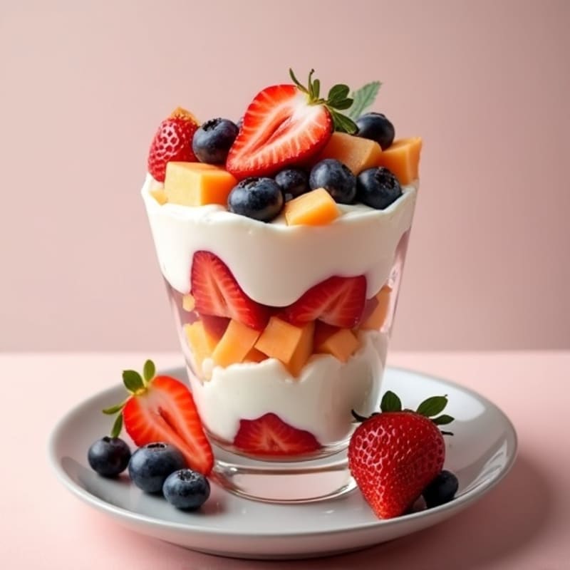 Strawberry Protein Cottage Cheese Parfait