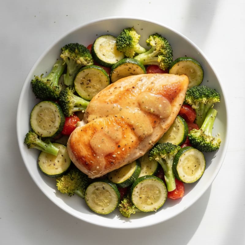 Lemon Herb Chicken with Roasted Vegetables