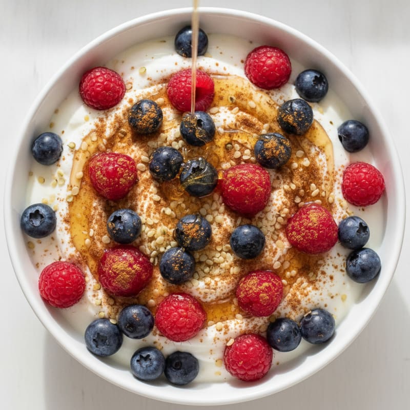High-Protein Greek Yogurt Berry Bowl