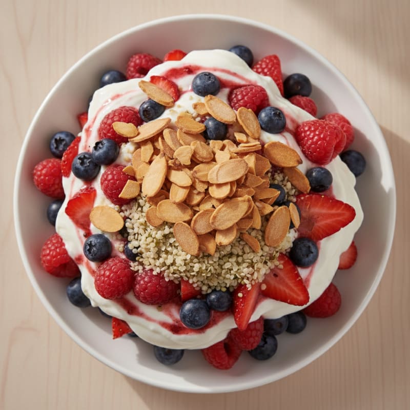 Creamy Greek Yogurt Protein Parfait with Mixed Berries