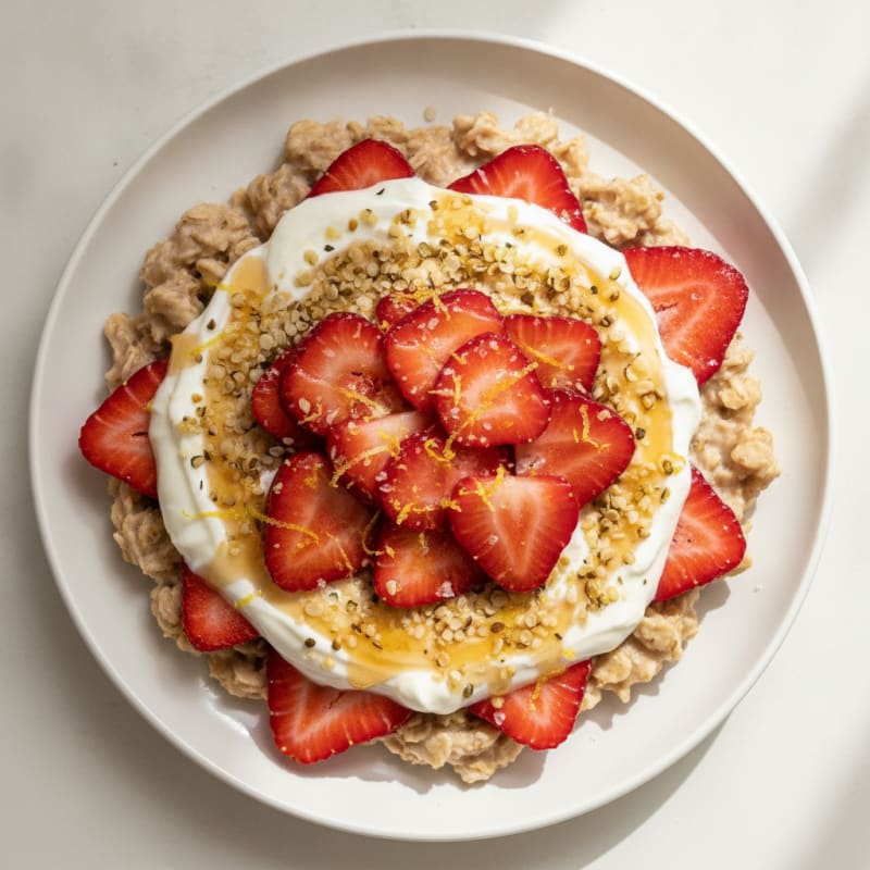 Strawberry Shortcake Overnight Oats
