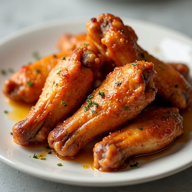 Crispy Baked Honey-Garlic Chicken Wings