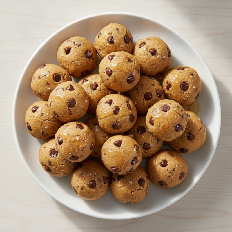 No-Bake Protein Chocolate Chip Cookie Dough Bites