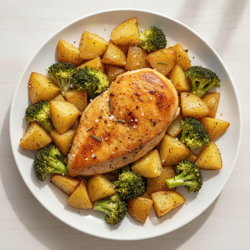 Garlic Herb Roasted Chicken and Potatoes