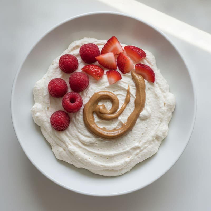 Silky Greek Yogurt Protein Mousse with Fresh Berries