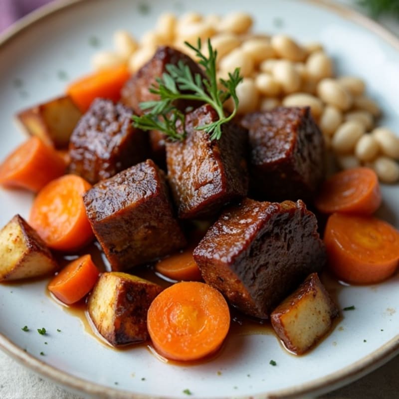 Red Wine Braised Short Ribs with Root Vegetables