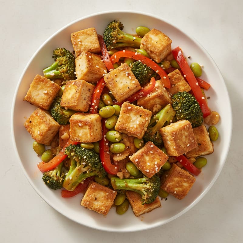 Sesame Tofu Stir-Fry