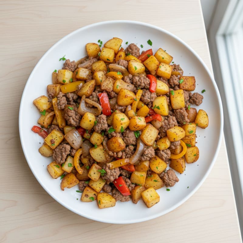 Tender Beef and Crispy Potato Hash