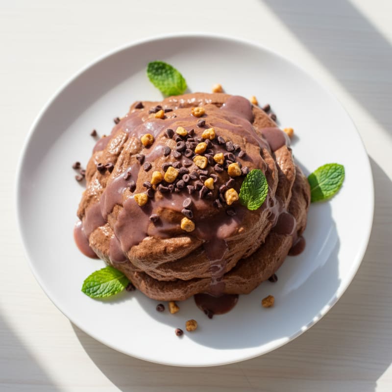 Silky Protein Yogurt with Chocolate Protein Powder