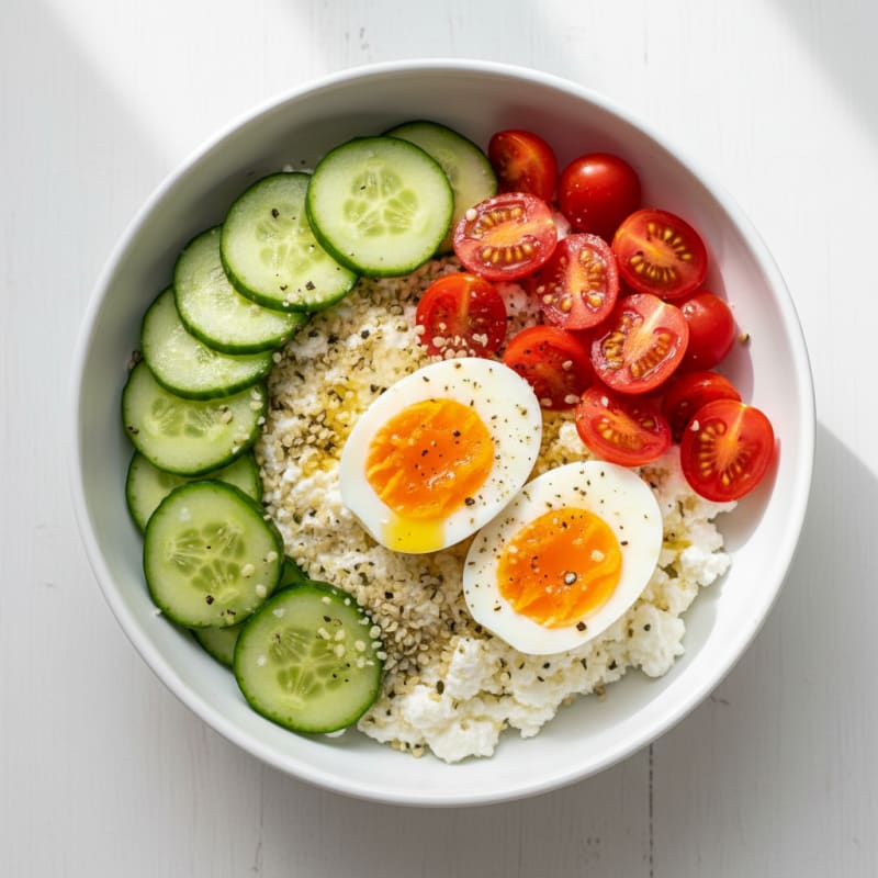 Cottage Cheese Power Bowl with Veggies