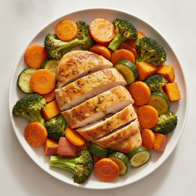 Lemon Herb Roasted Chicken with Vegetables