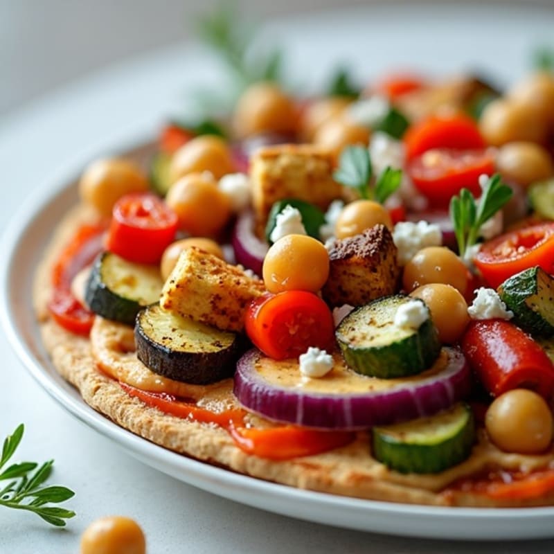 Crispy Roasted Vegetable Flatbread