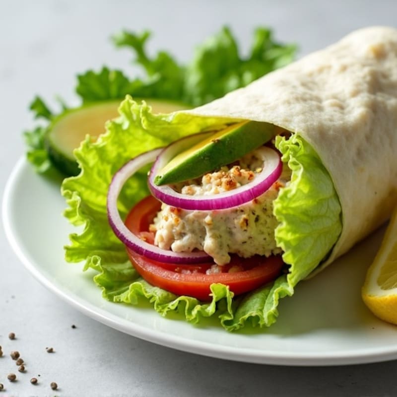 Creamy Avocado Turkey Lettuce Wrap