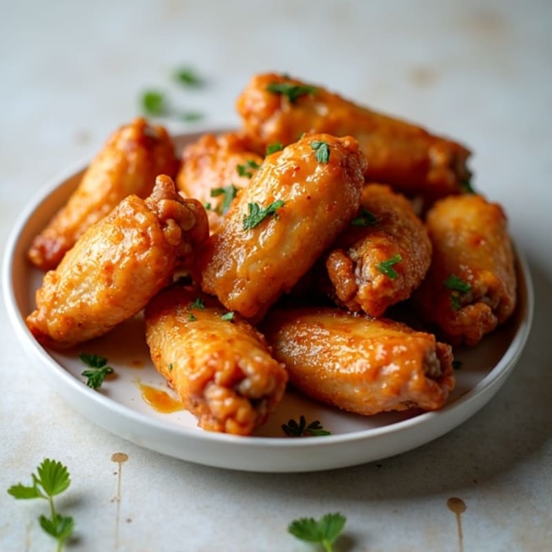 Crispy Baked Honey-Garlic Chicken Wings