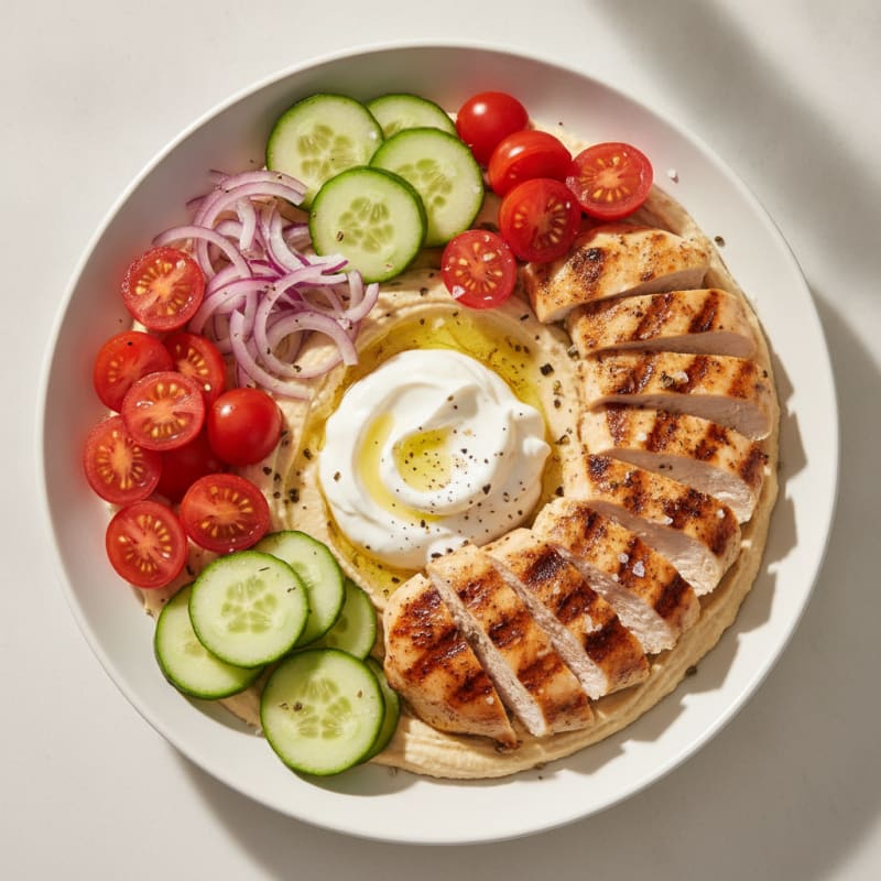 Mediterranean Hummus Vegetable Platter