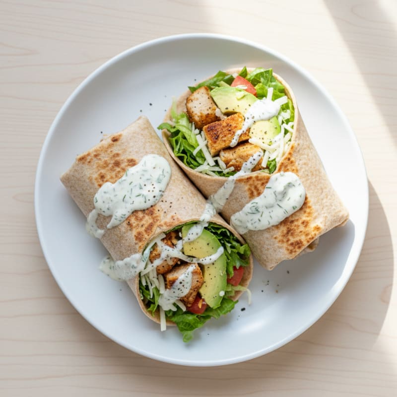 Chicken Avocado Ranch Wraps